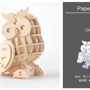 木製立体パズル　木製3D組み立てキット　立体パズル　知育玩具 オモチャ　　子供プレゼント　誕生日プレゼント26