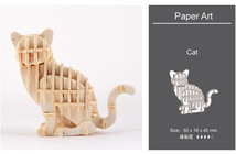 木製立体パズル　木製3D組み立てキット　立体パズル　オモチャ　知育玩具　子供プレゼント　誕生日プレゼント24_画像2