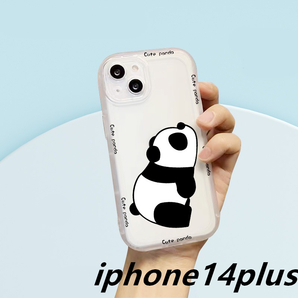 iphone14plusケース カーバー TPU 可愛い　パンダ　お洒落　　軽量 耐衝撃 　