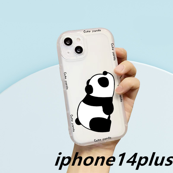 iphone14plusケース カーバー TPU 可愛い　パンダ　お洒落　　軽量 耐衝撃 　高質