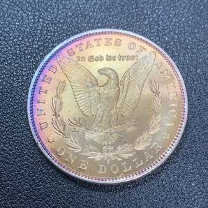 銀貨 古銭 アメリカ 1902年 自由の女神 独立13州 13の星 リバティ 太陽 イーグル 1ドル 大型 コイン 硬貨の画像2