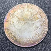 銀貨　古銭　アメリカ　1803年　自由の女神　リバティ　星の数・13　イーグル　1ドル　大型　コイン　硬貨_画像2