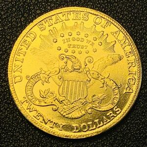 金貨　古銭　アメリカ　1882年　自由の女神　リバティ　エ・プルリブス・ウヌム 合衆爲一　盾　イーグル　ドル　大型　コイン　硬貨