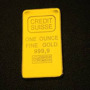  gold coin kreti* Switzerland 1 ounce Gold bar metal coin case attaching 