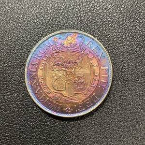 銀貨　古銭　1818年　 イギリス　ジョージ3世　連合王国国章　クラウン　コイン　硬貨　貿易銀