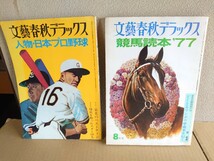 文藝春秋デラックス ２冊セット/人物・日本プロ野球/競馬読本'77_画像1