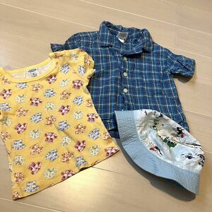 オールドネイビー　ボタンシャツ　Tシャツセット　GAP 子供用　バケハ　 半袖　男の子　キッズ