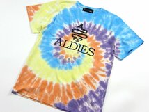 新品 ALDIES 【タイダイ柄】 半袖 Tシャツ M アールディーズ 綿 コットン ★352366 海 川 山 アウトドア キャンプ フェス ユニセックス_画像2