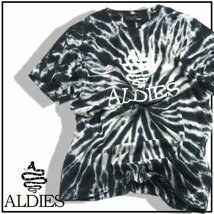 新品 ALDIES 【タイダイ柄】 半袖 Tシャツ M アールディーズ 綿 コットン ★352368 海 川 山 アウトドア キャンプ フェス ユニセックス_画像1