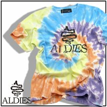 新品 ALDIES 【タイダイ柄】 半袖 Tシャツ M アールディーズ 綿 コットン ★352366 海 川 山 アウトドア キャンプ フェス ユニセックス_画像1