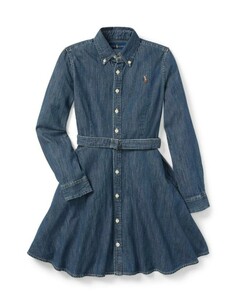  new same goods Ralph Lauren Ralph Lauren Kids Denim One-piece girls shirt dress regular price 22000 jpy 