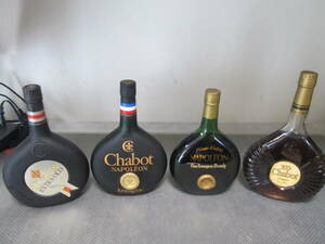 Chabot 4本セット NAPOLEON/XO/EXTRA OLD　ブランデー 未開栓 古酒