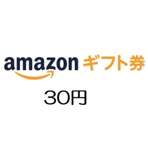 amazon アマゾン ギフト券30円分【有効期限約10年】