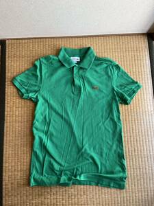 ラコステ⑨●LACOSTE ラコステ ポロシャツ 緑　グリーン 3 