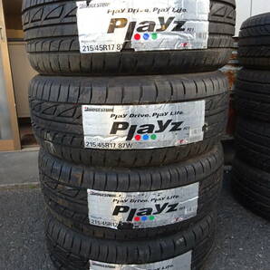 １１６６，BS Playz PZ-1 ２１５/４５R17 ８７W 2004年 4本 前橋市からの画像2