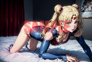 E171 美少女戦士セーラームーン 月野うさぎ A4サイズ アニメ 同人 イラストアートポスター セーラームーン　スパイダーマン