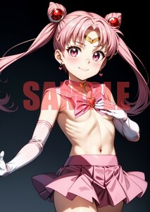 E487 美少女戦士セーラームーン ちびうさ 同人 アニメ ポスター A4サイズ 高品質 美少女 イラストアートポスター セクシーアート