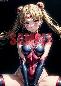 E231 美少女戦士セーラームーン 月野うさぎ A4サイズ アニメ 同人 イラストアートポスター セーラームーン　スパイダーマン