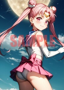 E494 美少女戦士セーラームーン ちびうさ 同人 アニメ ポスター A4サイズ 高品質 美少女 イラストアートポスター セクシーアート