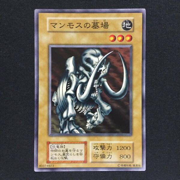 マンモスの墓場 遊戯王 初期 YuGiOh Mammoth Graveyard