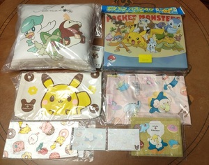 未使用＊非売品＊レア＊ポケットモンスター＊pokemon＊collection＊くじ＊HIDAMARI LIFE＊D賞クッション＊バスタオル＊misdo＊トートバッグ