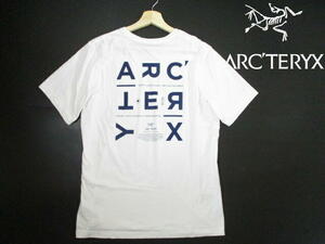 即決■ アークテリクス　半袖Tシャツ　白　ホワイト　Mサイズ　両面プリント　ARCTERYX　アメアスポーツジャパン　正規品　メンズ