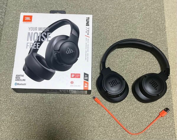 JBL TUNE 770NC ワイヤレス オーバーイヤーヘッドホン　ブラック　(箱あり)(付属品付き)