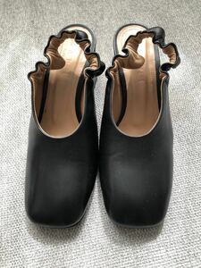 （新品）マルニ MARNI パンプス サンダル レディース black　黒　靴　サイズ35　