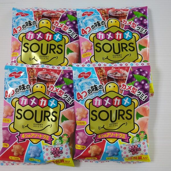 ノーベル製菓 サワーズ (SOURS) アソートグミ 90g　４袋