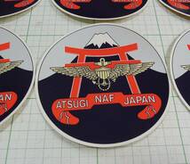 米軍 厚木基地ATSUGI　NAF　JAPAN　ステッカー８枚昭和レトロ_画像1