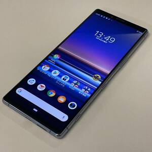 au SONY Xperia 1 SOV40 グレー (SIMロック解除済)