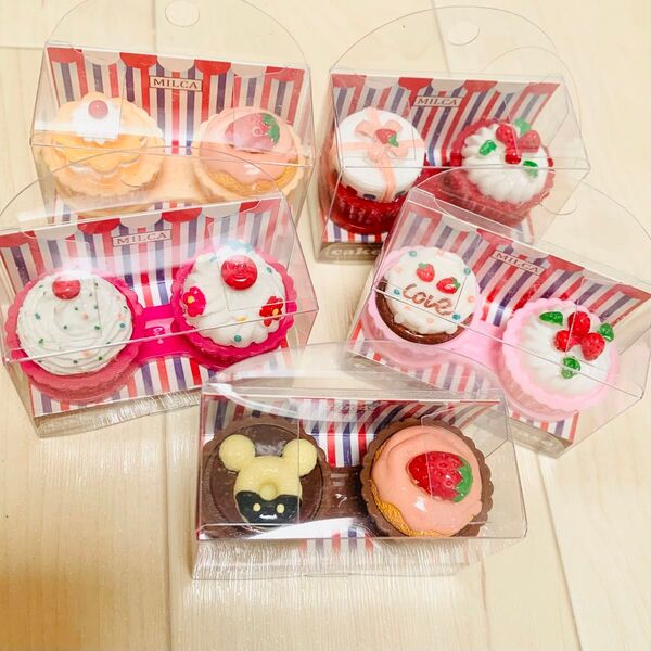ラスト1セット★ デコレーション コンタクトケース 保存ケース パーツ デコケース スイーツデコ