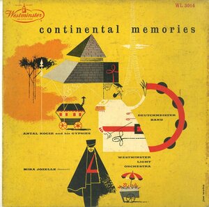 A00537312/10インチ/アンタル・コッツェ/westminster light orchestra「Continental Memories」