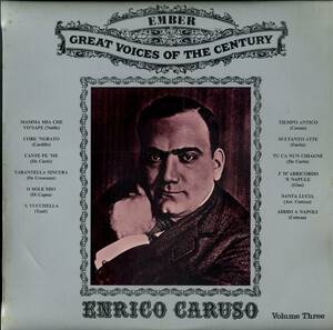 A00480729/LP/エンリコ・カルーソー「Enrico Caruso Volume Three」