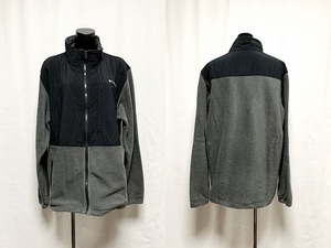 USED ◆ コロンビア ◆ メンズ フルジップ ジャケット フリース コンビ グレー×ブラック XL