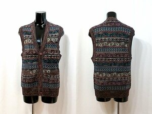 #USED# Missoni # men's the best knitted sweater multicolor wool . brown group size 48