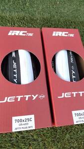 IRC tire JETTY PLUS 700-25c white 2 pcs set je tea plus free shipping 