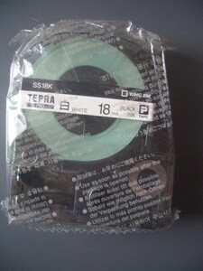 [ Tepra ]PRO tape cartridge white label SS18K (P Mark only * box less .)