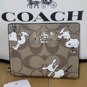 COACH　 PEANUTS　 二つ折り財布