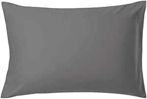 AYO 枕カバー 高級綿100％ 全サイズピローケース ホテル品質 高密度（グレー, 43*63cmの枕に適用