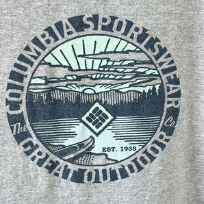 Columbiaコロンビア 半袖Tシャツ 水辺 サンセット プリントTシャツ ビッグサイズXXL 大きめ オーバーサイズの画像3