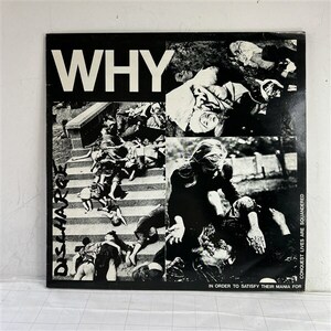 LPレコード DISCHARGE ディスチャージ WHY 1981年4th 英盤CLAY　Punkハードコアパンク 名盤