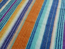 ☆送料無料 MISSONI ミッソーニ バスタオル ヴィッテ 日本製 今治タオル ブルー_画像4