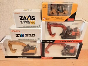  miniature building machine 1/50( Hitachi ) Backhoe ZX225*ZX200*ZX170W* tireshovel ZW220*( Sumitomo ) Backhoe SH220*(CAT) roller CB534D