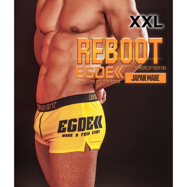 【レア!廃盤品!1番人気色!透けメッシュ仕様】EGDE REBOOT メッシュ トランクス 黄色 XXLサイズ