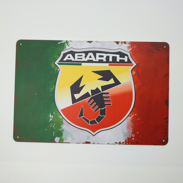 [839] ABARTH ブリキ看板 30x20cm