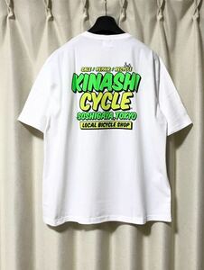 木梨サイクル Kinashi cycle バックプリント ロゴ Tシャツ L