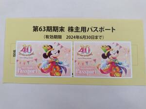 ディズニーランド/ディズニーシー　ペアチケット☆2024.6.30まで☆パスポート2枚組☆送料無料