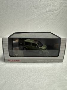 1/43 日産 NISSAN キューブ CUBE ディーラー特注品 ミニカー　カラーサンプル オーガニックオリーブ