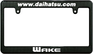 【新品・即決】カーボン調 ナンバーフレーム DAIHATSU ダイハツ WAKE ウェイク 汎用